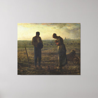 De Angelus van Jean-François Millet Canvas Afdruk