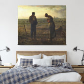 De Angelus van Jean-François Millet Canvas Afdruk (Insitu (Slaapkamer))