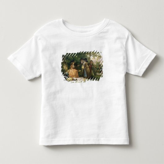 De angler-repast (olie op doek) kinder shirts (Voorkant)