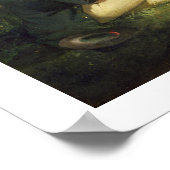 De angler-repast (olie op doek) poster (Hoek)