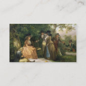 De angler-repast (olie op doek) visitekaartje (Achterkant)