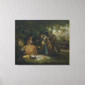 De Anglers Repast door George Morland Canvas Afdruk (Voorkant)