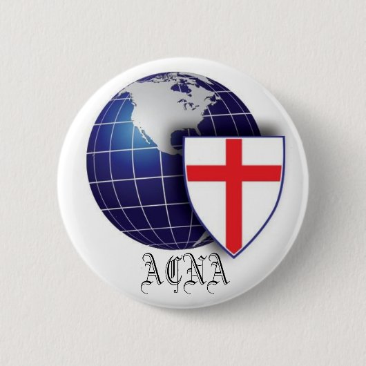 De Anglicaanse Kerk van Noord-Amerika Ronde Button 5,7 Cm (Voorkant)