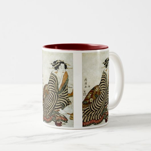 De Angry Drinker Tweekleurige Koffiemok (Voorkant rechts)