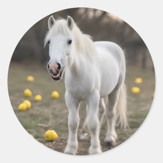 De Angry Mini Ronde Sticker (Voorkant)