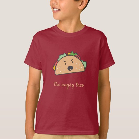 De Angry Taco T-Shirt (Voorkant)