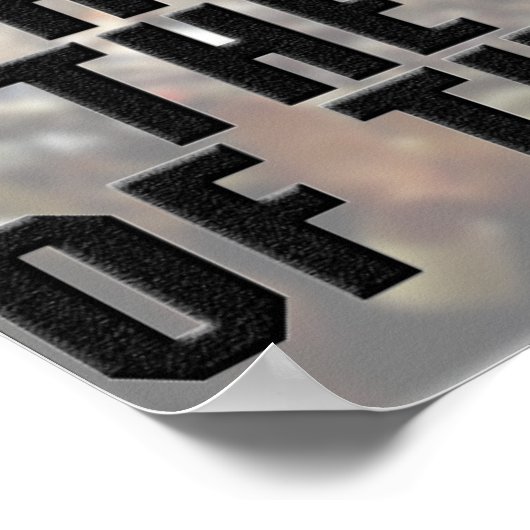 De angst van die om je heen poster (Hoek)