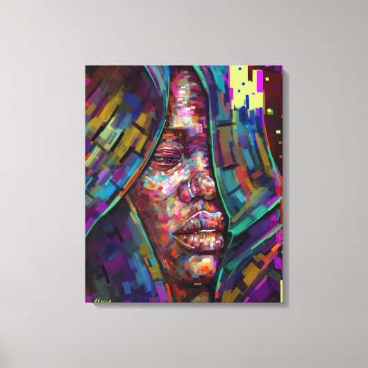 De angst vergroten canvas afdruk (Voorkant)