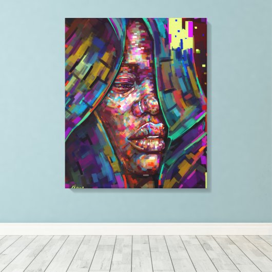 De angst vergroten canvas afdruk (Insitu (Houten vloer))