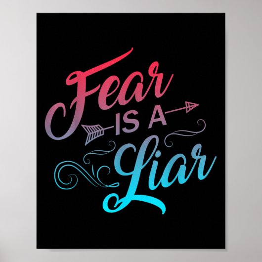 De angst voor de groeidemper is een leugenaar poster (Voorkant)