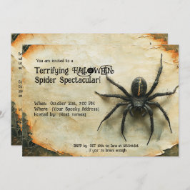 De angstaanjagende Halloween Spider! Kaart