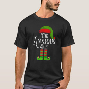 De angstige Elf Kerstmis met sociale angst T-shirt