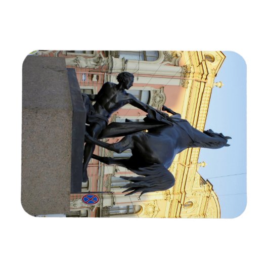 De Anichkov-brug in Sint-Petersburg Magneet (Horizontaal)