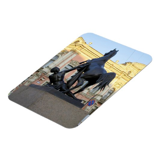 De Anichkov-brug in Sint-Petersburg Magneet (Linkerzijde)