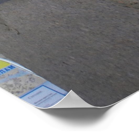 De Anichkov-brug in Sint-Petersburg Poster (Hoek)