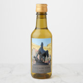 De Anichkov-brug in Sint-Petersburg Wijn Etiket (Voorkant)