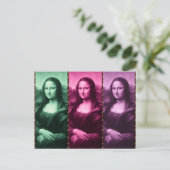 De Animal Print Green Roze Paars van Mona Lisa Briefkaart (Staand voorkant)