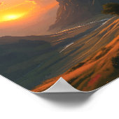 De anime-stijl van Golden Hour Poster (Hoek)