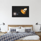 De anisotroop van de Wilkinson-microgolf Canvas Afdruk (Insitu (Slaapkamer))