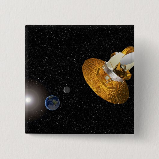 De anisotroop van de Wilkinson-microgolf Vierkante Button 5,1 Cm (Voorkant)