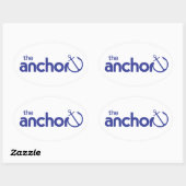 De Anker Logo Ovale Sticker (Vel)