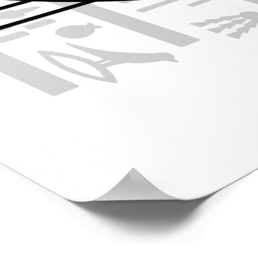 De Ankh - Egyptische Hieroglyphs Poster (Hoek)