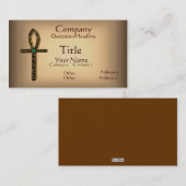 De Ankh (goud) Visitekaartje (Voorkant / Achterkant)
