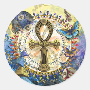 De Ankh Ronde Sticker