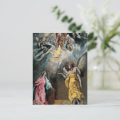 De annunciatie door El Greco Briefkaart (Staand voorkant)