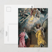 De annunciatie door El Greco Briefkaart (Voorkant / Achterkant)