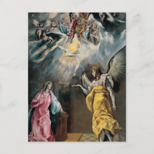 De annunciatie door El Greco Briefkaart