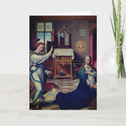 De annunciatie door Joos van Cleve: Blanco Kaart (Voorkant)