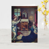 De annunciatie door Joos van Cleve: Blanco Kaart (Gele Bloem)