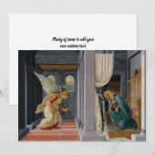 De annunciatie door Sandro Botticelli Kaart (Voorkant / Achterkant)