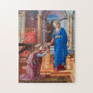 De annunciatie, Filippo Lippi, 1440 Legpuzzel
