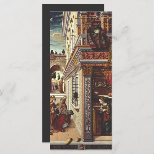 De Annunciatie, met Sint Emidius (Voorkant / Achterkant)