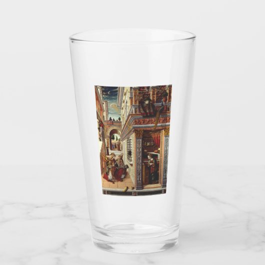 De Annunciatie, met Sint Emidius Glas (Voorkant)