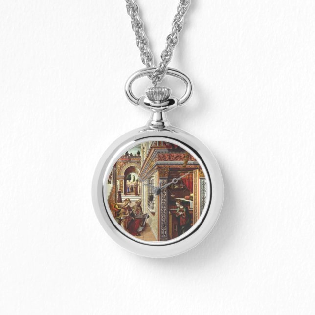De Annunciatie, met Sint Emidius Horloge (Voorkant)