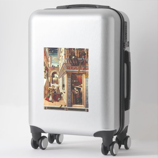 De Annunciatie, met Sint Emidius Sticker (Koffer)