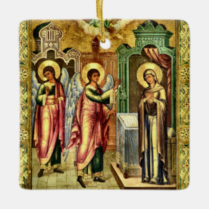 De annunciatie Orthodoxe christelijke icoon Keramisch Ornament