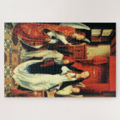 De Annunciatie van de Maagd Maria door Hans Memlin Legpuzzel (Horizontaal)