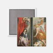 De Annunciatie, vanaf de achterkant van de Magneet (Voorkant / Achterkant)