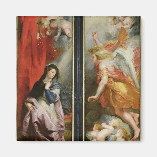 De Annunciatie, vanaf de achterkant van de Magneet (Voorkant)