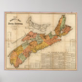 De anorganische kaart van de kerk van Nova Scotia Poster (Voorkant)