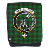 De Anstruther Hunting Clan Crest Tartan Pset Rugtassen (Voorkant)