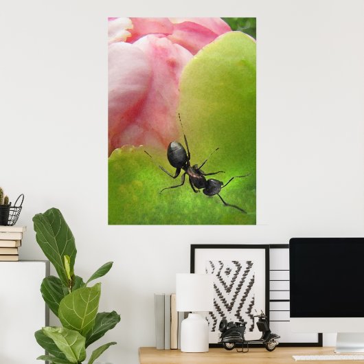 De Ant en de Peony Poster (Thuiskantoor)