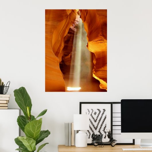 De Antelope Canyon in Arizona Poster (Thuiskantoor)