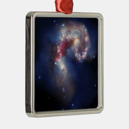 De Antennae Galaxies Metalen Ornament (Rechts)