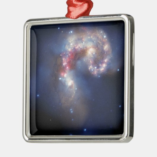 De Antennae Galaxies Metalen Ornament (Links)