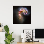 De Antennae Galaxies-NGC 4038-4039 Poster (Thuiskantoor)